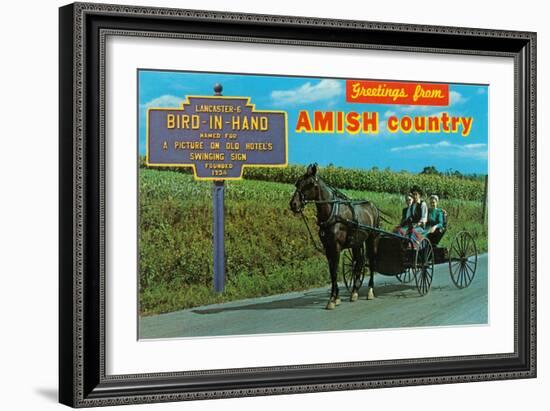 Greetings from Amish Country-null-Framed Art Print