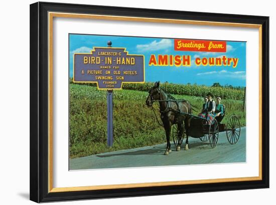 Greetings from Amish Country-null-Framed Art Print