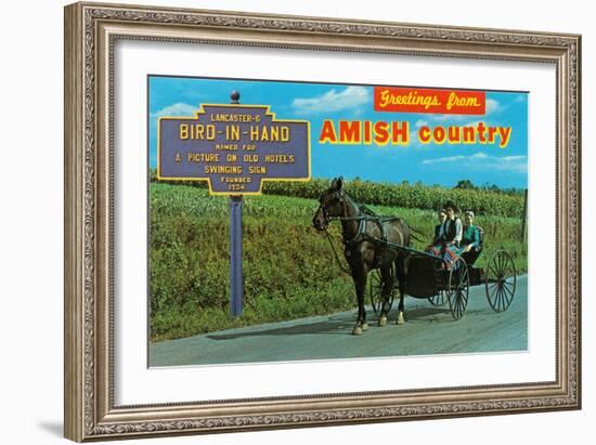 Greetings from Amish Country-null-Framed Premium Giclee Print