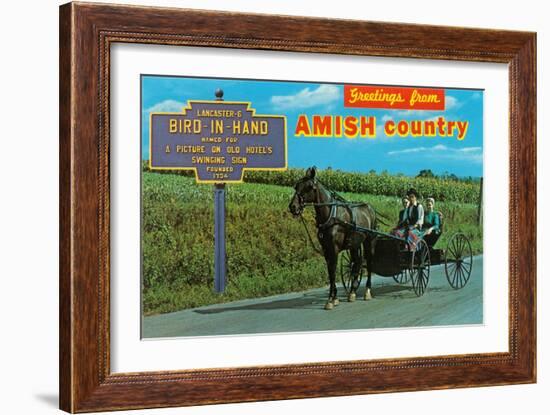 Greetings from Amish Country-null-Framed Premium Giclee Print