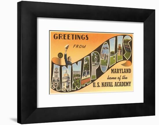 Greetings from Annapolis, Maryland-null-Framed Art Print