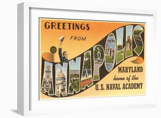 Greetings from Annapolis, Maryland-null-Framed Art Print