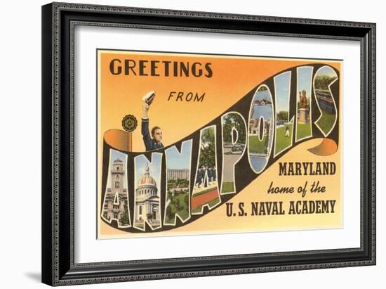 Greetings from Annapolis, Maryland-null-Framed Art Print