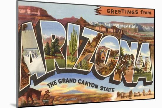 Greetings from Arizona-null-Mounted Art Print