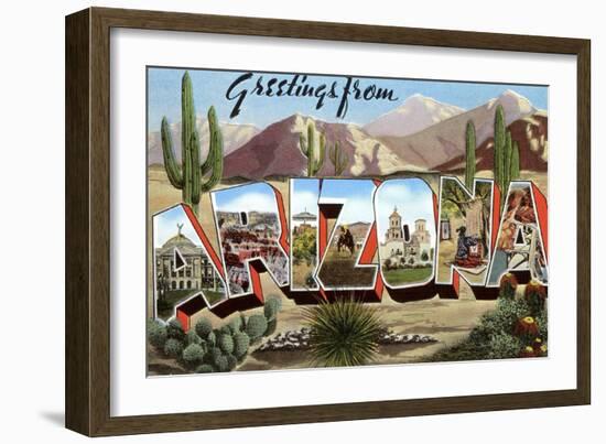 Greetings from Arizona-null-Framed Art Print