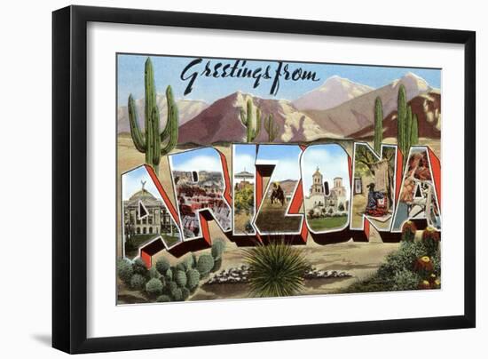 Greetings from Arizona-null-Framed Art Print