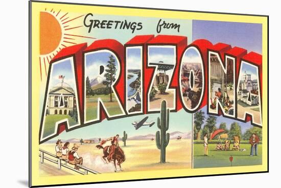 Greetings from Arizona-null-Mounted Art Print