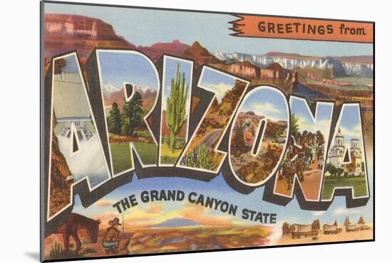 Greetings from Arizona-null-Mounted Art Print