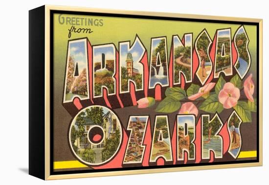 Greetings from Arkansas Ozarks-null-Framed Stretched Canvas