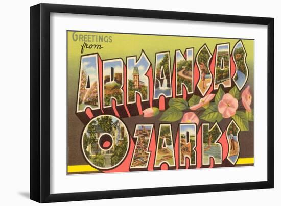 Greetings from Arkansas Ozarks-null-Framed Art Print