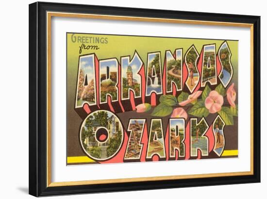 Greetings from Arkansas Ozarks-null-Framed Art Print