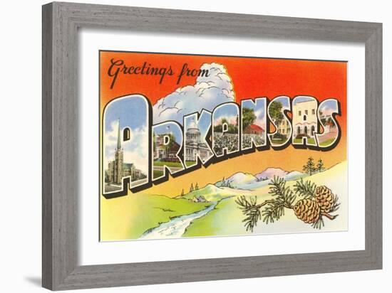 Greetings from Arkansas-null-Framed Art Print