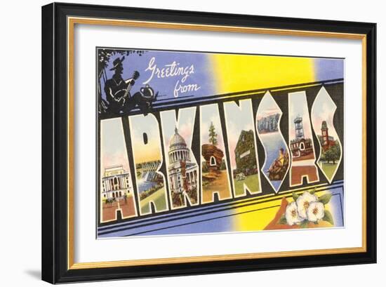 Greetings from Arkansas-null-Framed Art Print