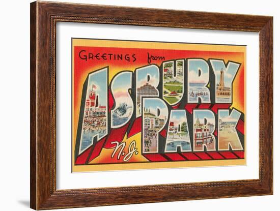 Greetings from Asbury Park, New Jersey-null-Framed Art Print