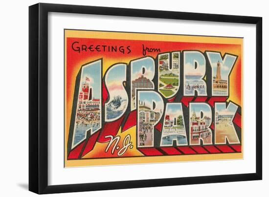 Greetings from Asbury Park, New Jersey-null-Framed Art Print