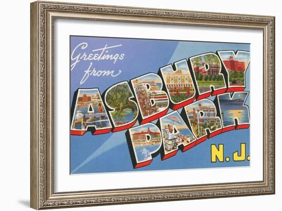 Greetings from Asbury Park, New Jersey-null-Framed Art Print