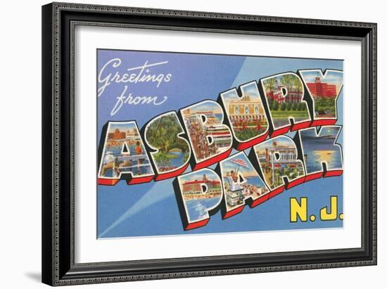 Greetings from Asbury Park, New Jersey-null-Framed Art Print