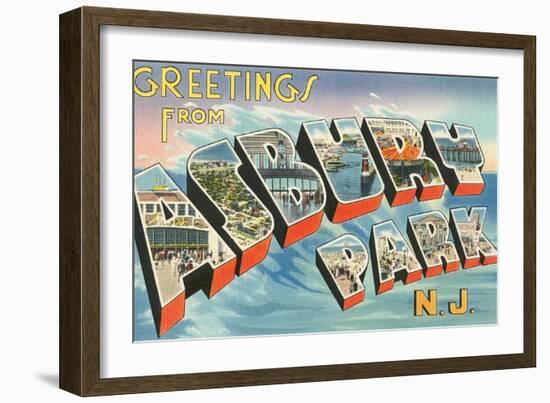 Greetings from Asbury Park, New Jersey-null-Framed Art Print