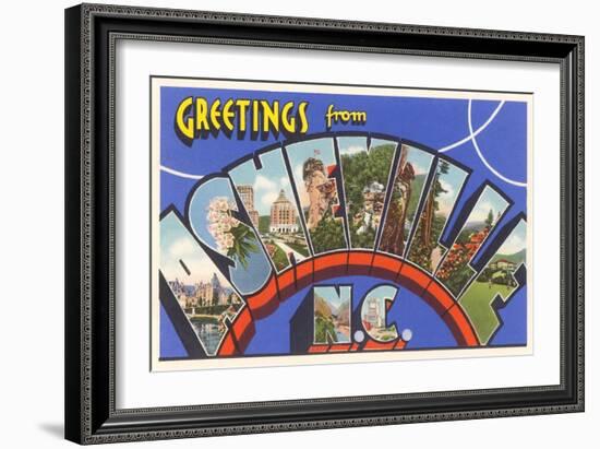 Greetings from Asheville, North Carolina-null-Framed Art Print