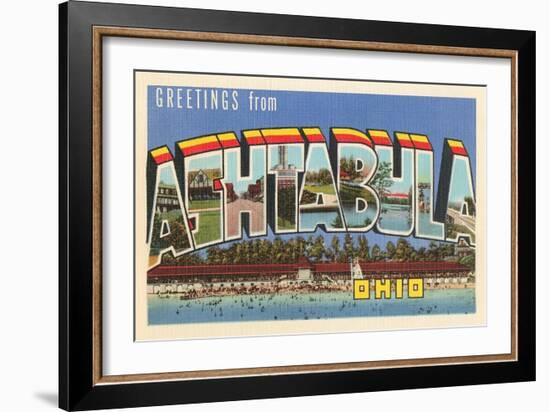 Greetings from Ashtabula, Ohio-null-Framed Art Print