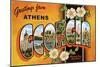 Greetings from Athens, Georgia-null-Mounted Art Print