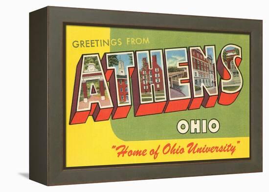 Greetings from Athens, Ohio-null-Framed Stretched Canvas