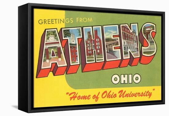 Greetings from Athens, Ohio-null-Framed Stretched Canvas
