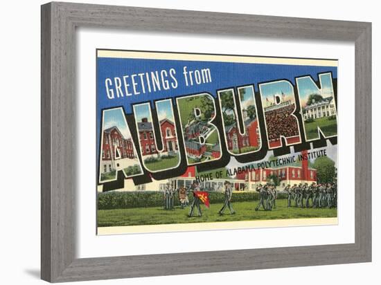 Greetings from Auburn, Alabama-null-Framed Art Print
