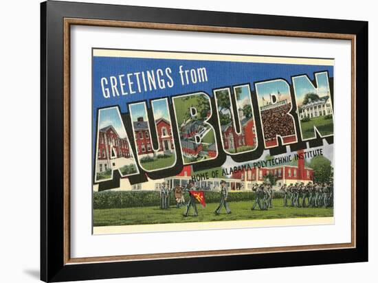 Greetings from Auburn, Alabama-null-Framed Art Print