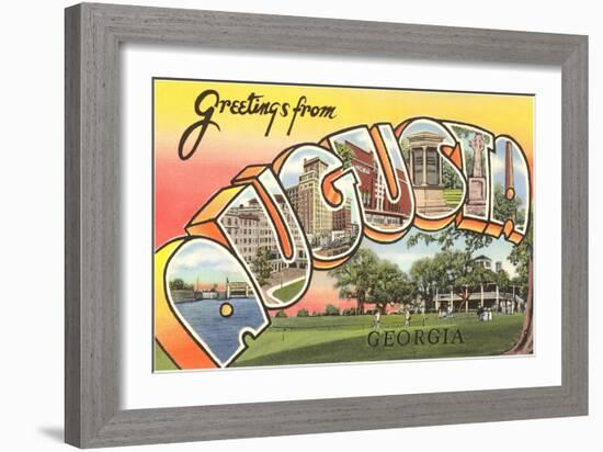 Greetings from Augusta, Georgia-null-Framed Art Print