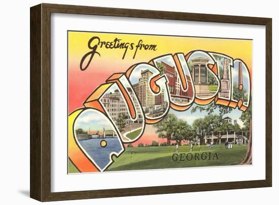 Greetings from Augusta, Georgia-null-Framed Art Print