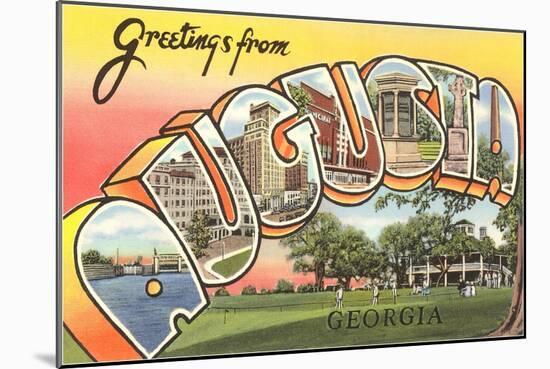 Greetings from Augusta, Georgia-null-Mounted Art Print