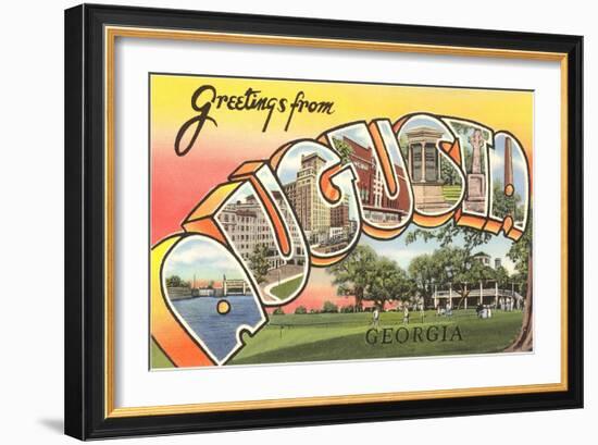 Greetings from Augusta, Georgia-null-Framed Art Print