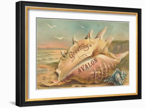 Greetings from Avalon, New Jersey-null-Framed Art Print