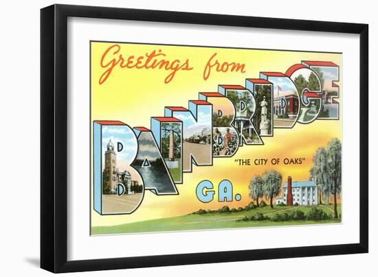 Greetings from Bainbridge, Georgia-null-Framed Art Print