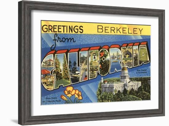 Greetings from Berkeley, California-null-Framed Art Print