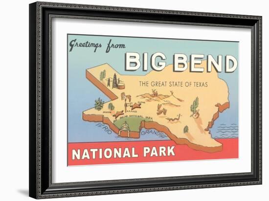 Greetings from Big Bend National Park-null-Framed Art Print