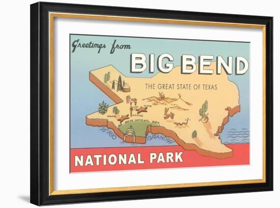 Greetings from Big Bend National Park-null-Framed Art Print