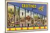 Greetings from Birmingham, Alabama-null-Mounted Art Print