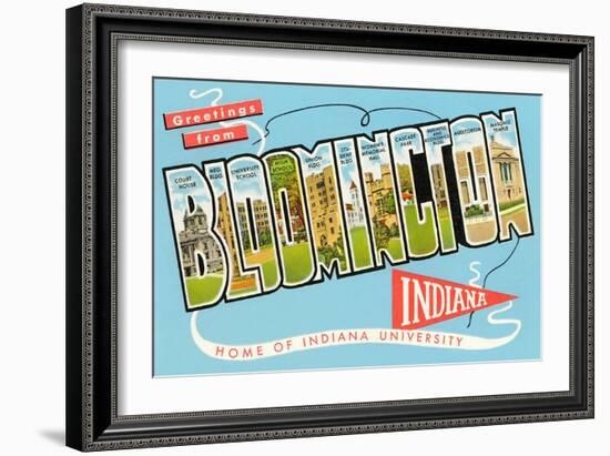 Greetings from Bloomington, Indiana-null-Framed Art Print