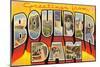 Greetings from Boulder Dam, Nevada-null-Mounted Art Print