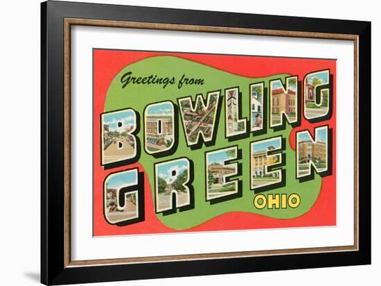 Greetings from Bowling Green, Ohio-null-Framed Art Print