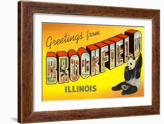 Greetings from Brookfield, Illinois-null-Framed Art Print