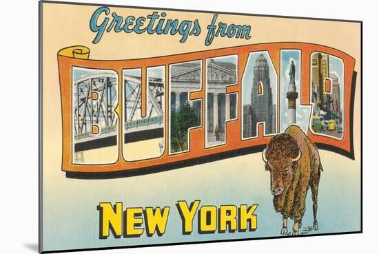 Greetings from Buffalo, New York-null-Mounted Art Print