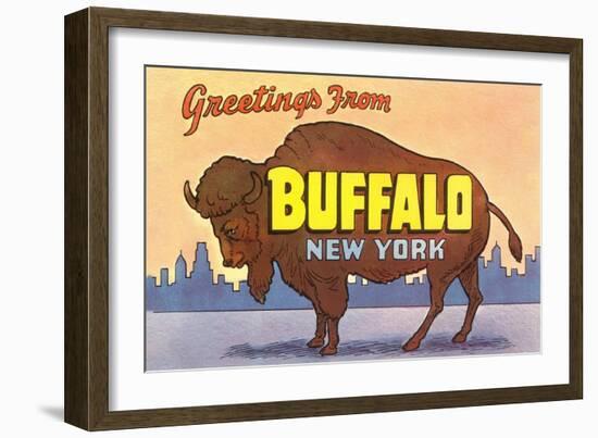 Greetings from Buffalo-null-Framed Art Print