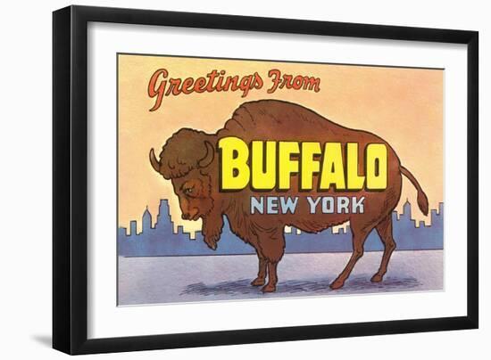 Greetings from Buffalo-null-Framed Art Print