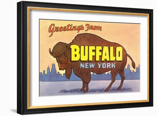 Greetings from Buffalo-null-Framed Art Print