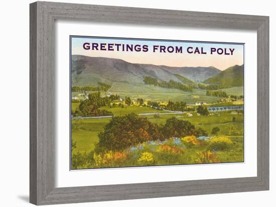 Greetings from Cal Poly, San Luis Obispo-null-Framed Art Print