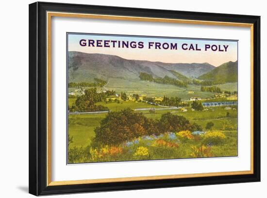 Greetings from Cal Poly, San Luis Obispo-null-Framed Art Print