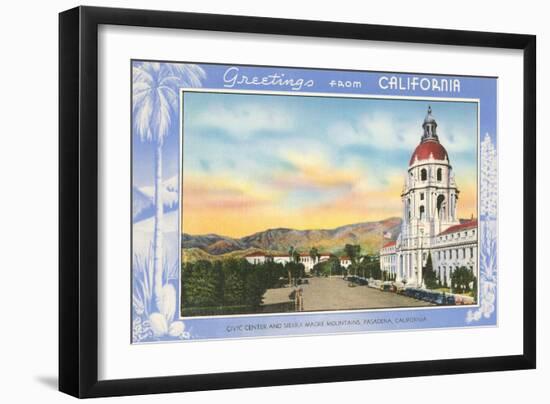 Greetings from California, Pasadena-null-Framed Art Print